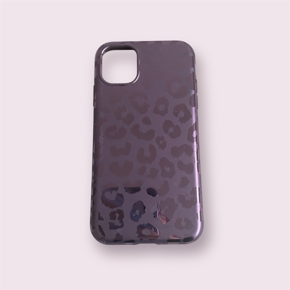Velvet Caviar Metallic Purplw Leopard Print iPhone 11 Case